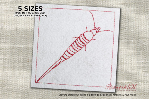 A Designer's Look at Archaeognatha Redwork for Apparel
