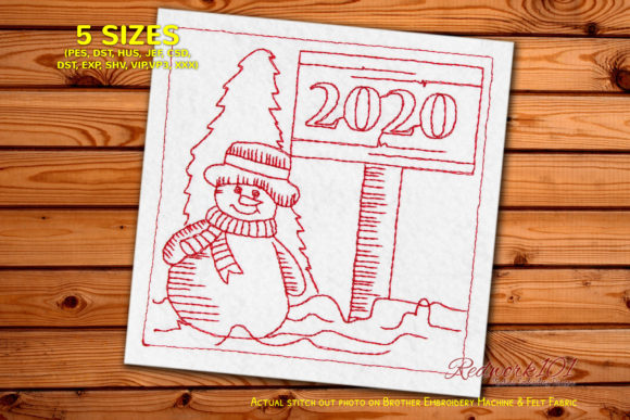 A Designer's Review of the 2020 Snowman Bluework Embroidery