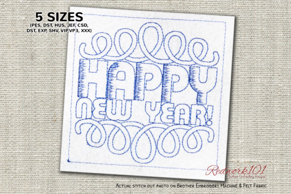 A Designer’s Review of the Happy New Year Redwork Pattern