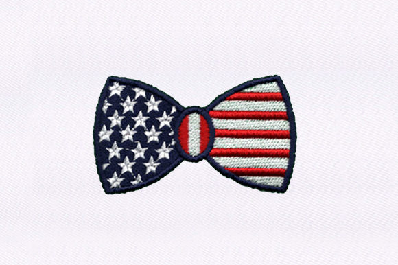 A Practical Review of the Flag Bowtie Embroidery Design