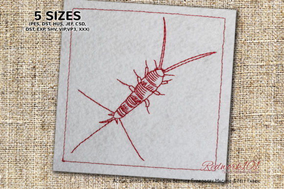 A Review of Zygentoma Lineart for Embroidered Products