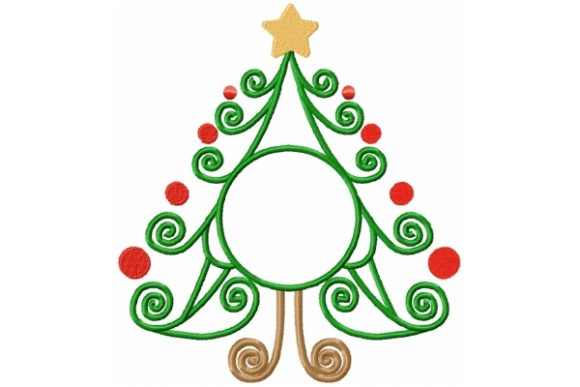 A Swirly Christmas Tree Design Fit for Real Projects