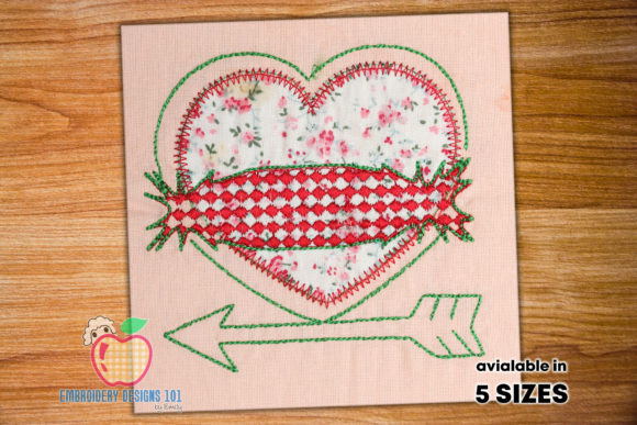 A Timeless Heart and Arrow Applique for Your Shop