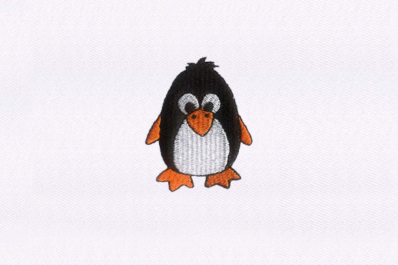 Baby Penguin: A Premium Embroidery Design for Boutique Sweatshirts