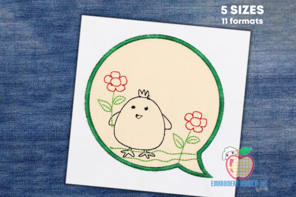 Chick Holding a Flower: A Cute Farmhouse Embroidery Design Review