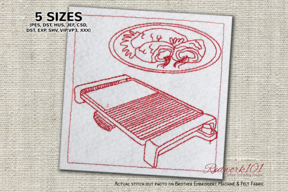 Electric Grill Redwork: A Cozy Seasonal Embroidery Review