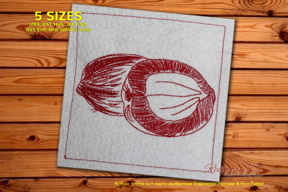 Orange Papaya Embroidery: A Sweet Design for Personalized Gifts