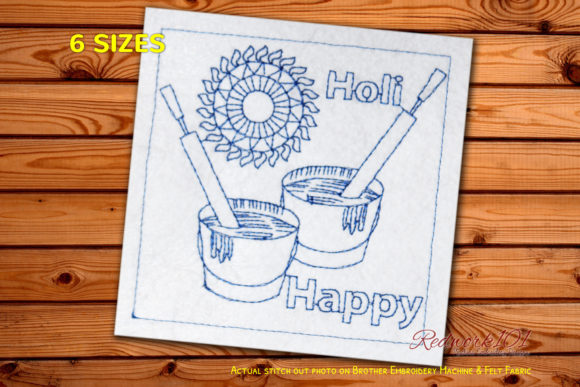 Pichkari of Colors with Sunshine Redwork Design Review