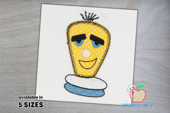 Real-World Review of the Funny Cartoon Lightbulb Embroidery Design