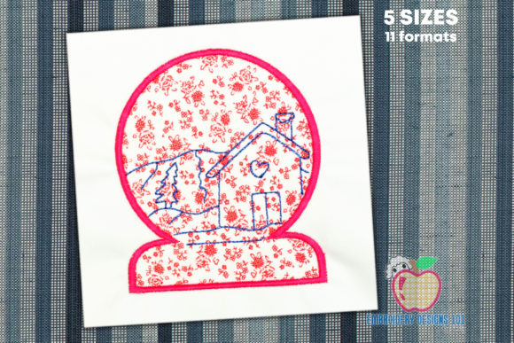 Snowglobe House Applique: A Designer's Review for Merch